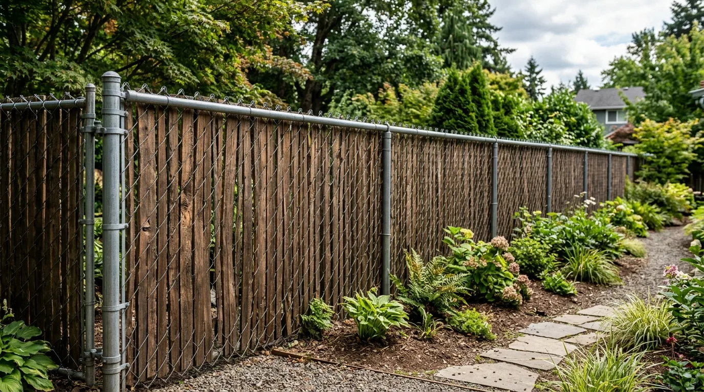 White Fence With Clean Trim